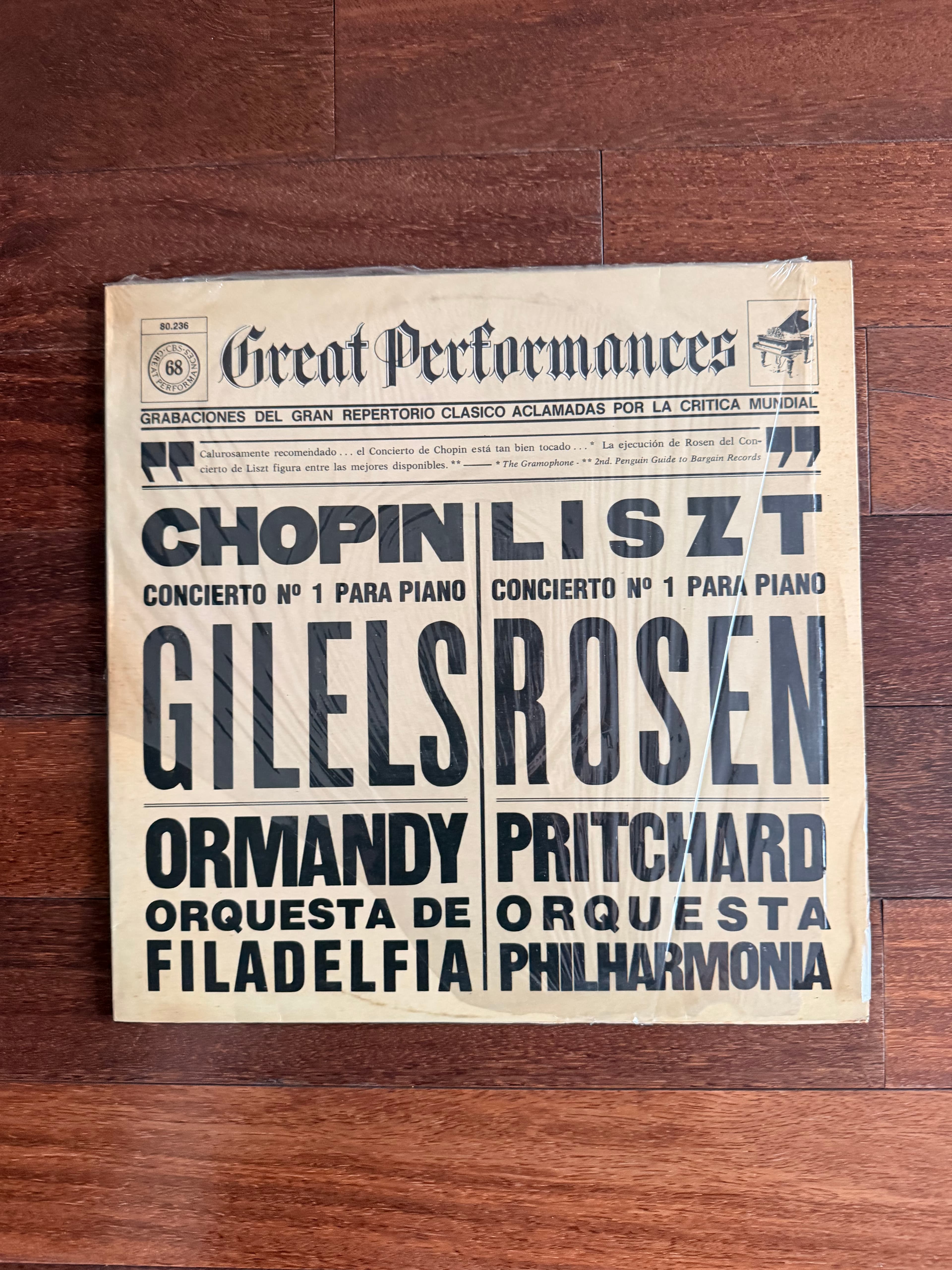 Vinilo Great Performances: Chopin/Liszt - Gilels y Rosen